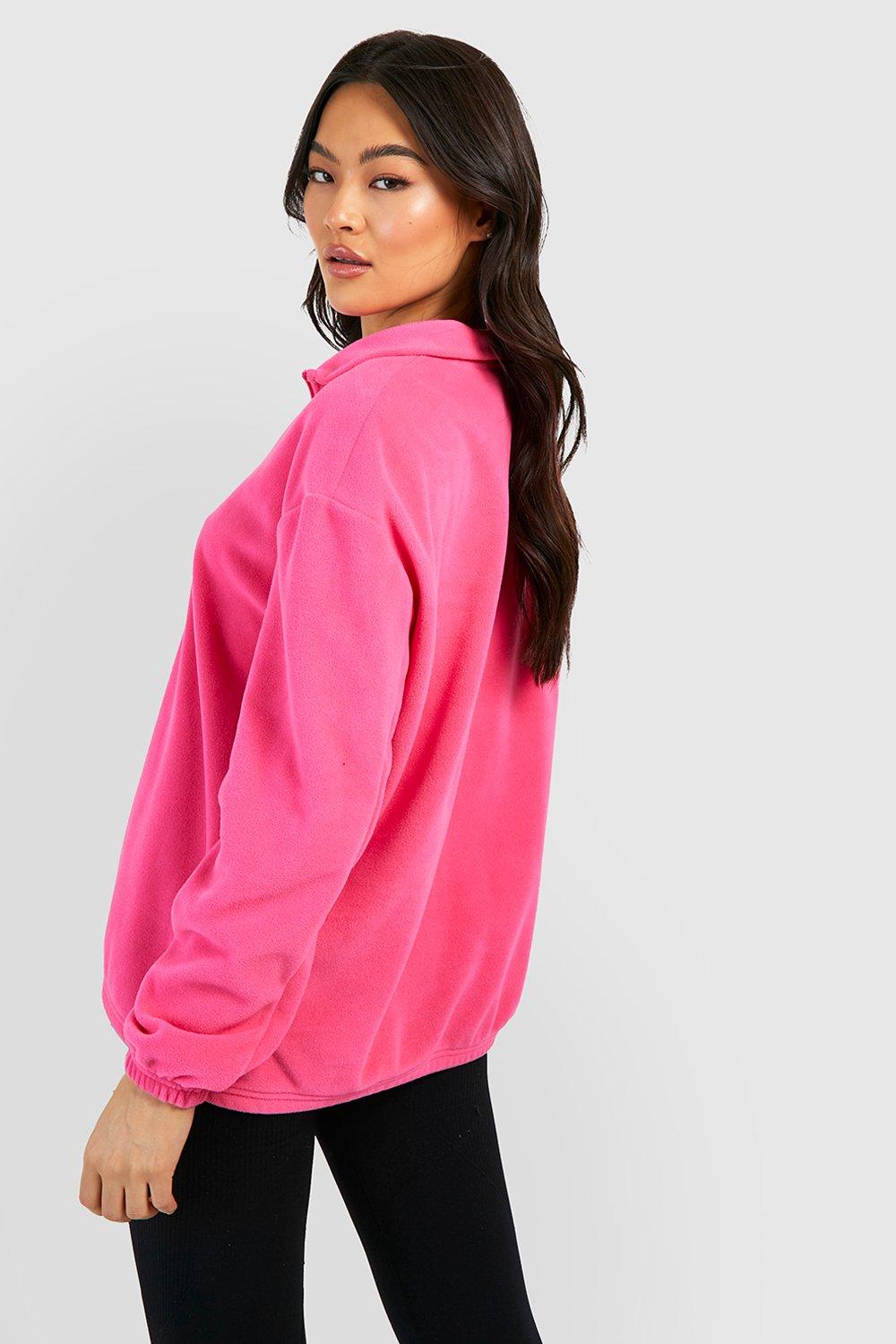 Hot pink half zip hotsell